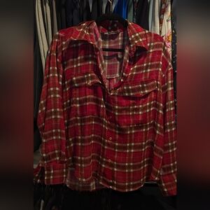 Zara Red Plaid Shirt